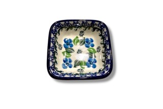 604 Bunzlau vierkant schaaltje 8 x 8 cm 1419X 604 Kleine vierkante schaaltjes 8 x 8 cm